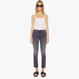 Mother High Waisted Looker Ankle Fray in Lighning Up Lanterns